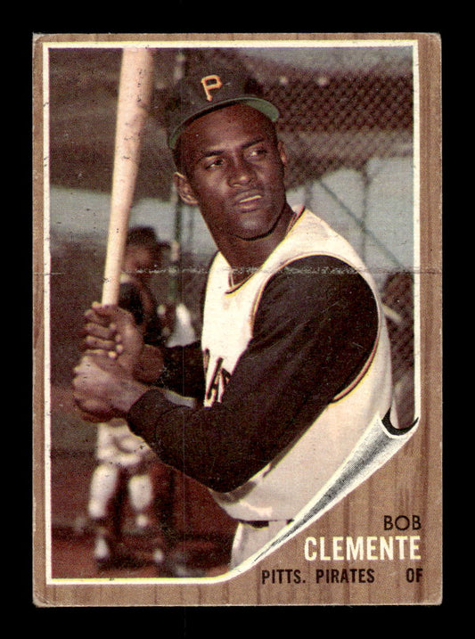 1962 Topps #10 Bob Clemente Pittsburgh Pirates VG HOF10011150