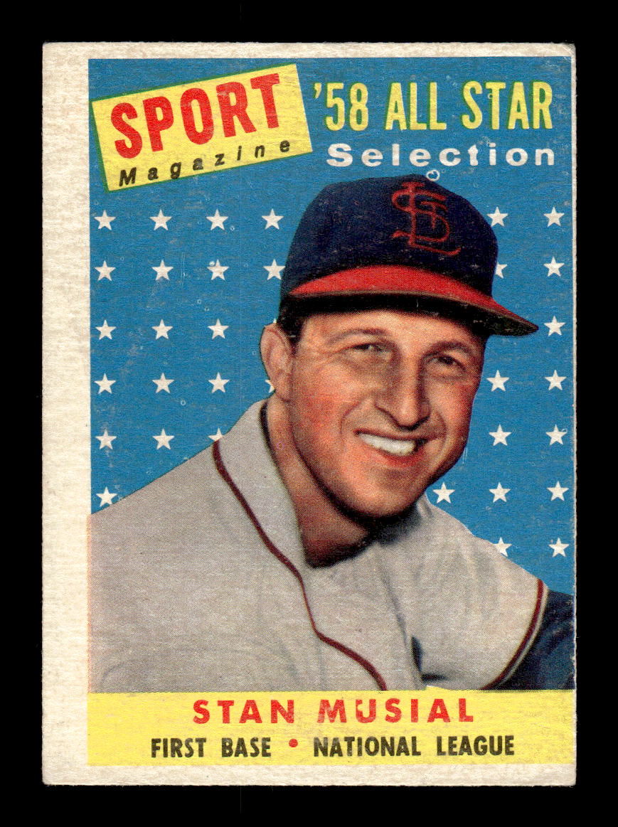 1958 Topps #476 Stan Musial St. Louis Cardinals VG HOF10011151