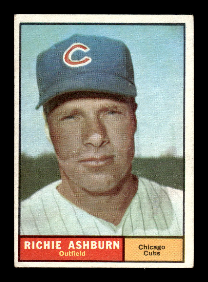 1961 Topps #88 Richie Ashburn Chicago Cubs VGEX HOF10011157