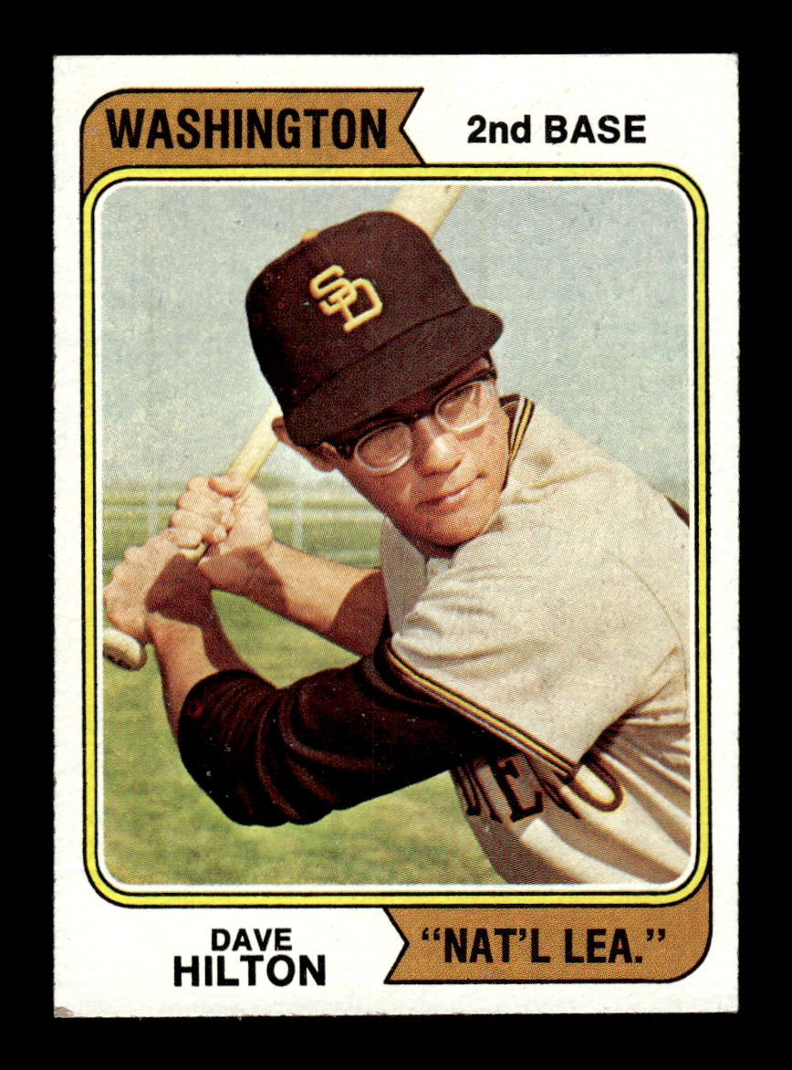 1974 Topps #148 Dave Hilton Washington Variation VGEX HOF10011159