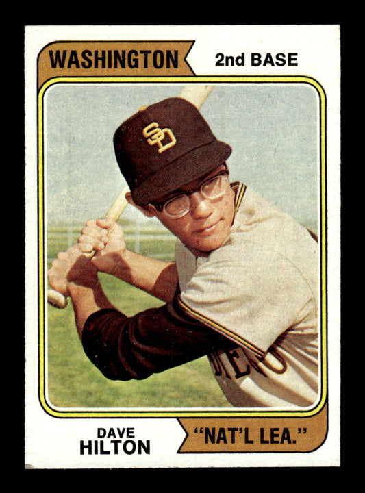 1974 Topps #148 Dave Hilton Washington Variation VGEX HOF10011159
