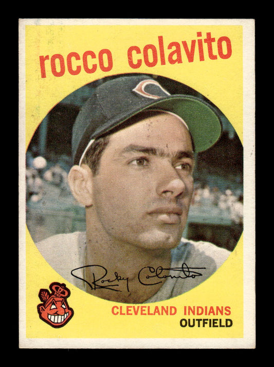 1959 Topps #420 Rocco Colavito Cleveland Indians EX HOF10011178