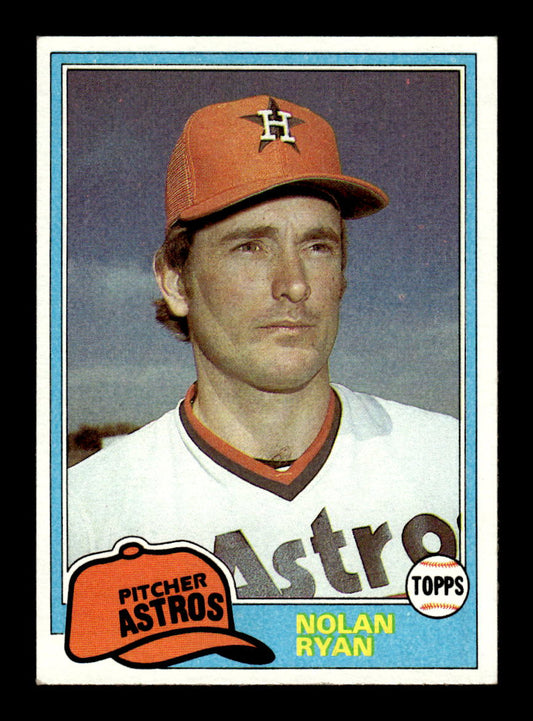 1981 Topps #240 Nolan Ryan Houston Astros EX HOF10011179