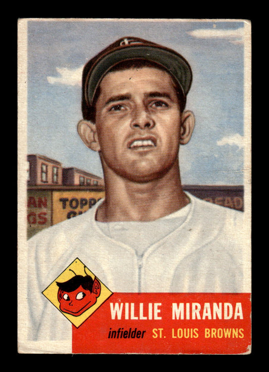 1953 Topps #278 Willy Miranda St. Louis Browns G/VG HOF10011184