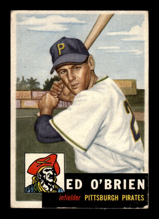 1953 Topps #249 Eddie O'Brien Pittsburgh Pirates G/VG HOF10011185