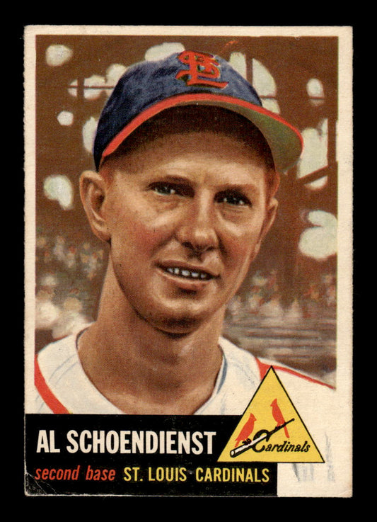 1953 Topps #78 Al Schoendienst St. Louis Cardinals VG HOF10011191