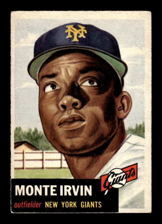 1953 Topps #62 Monte Irvin New York Giants VG HOF10011193