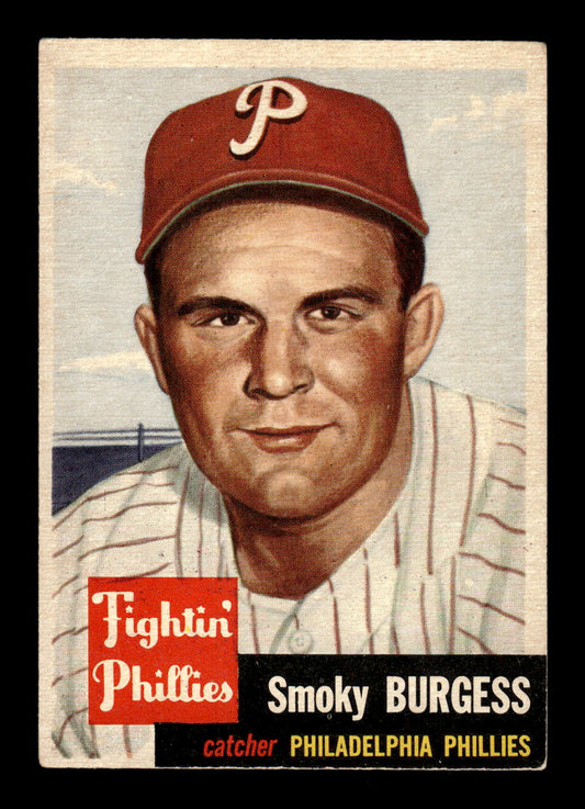 1953 Topps #10a Smoky Burgess Philadelphia Phillies VG HOF10011194