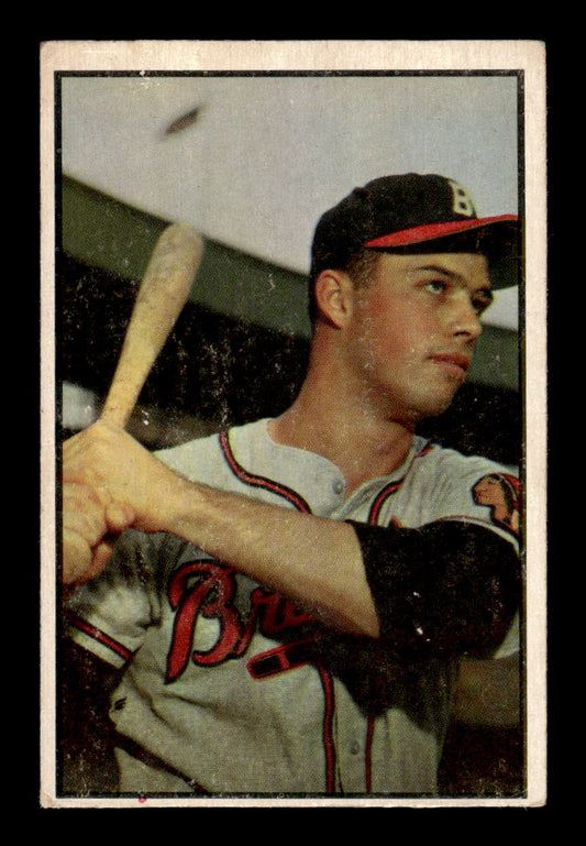 1953 Bowman Color #97 Eddie Mathews Milwaukee Braves VG HOF10011197