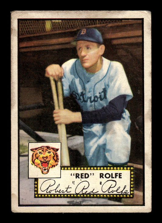 1952 Topps #296 Red Rolfe Detroit Tigers G/VG HOF10011202