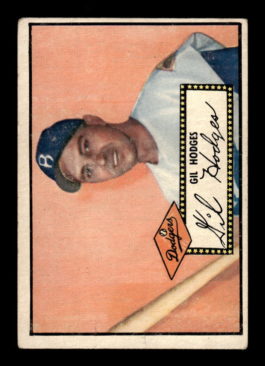 1952 Topps #36b Gil Hodges Brooklyn Dodgers VG HOF10011203