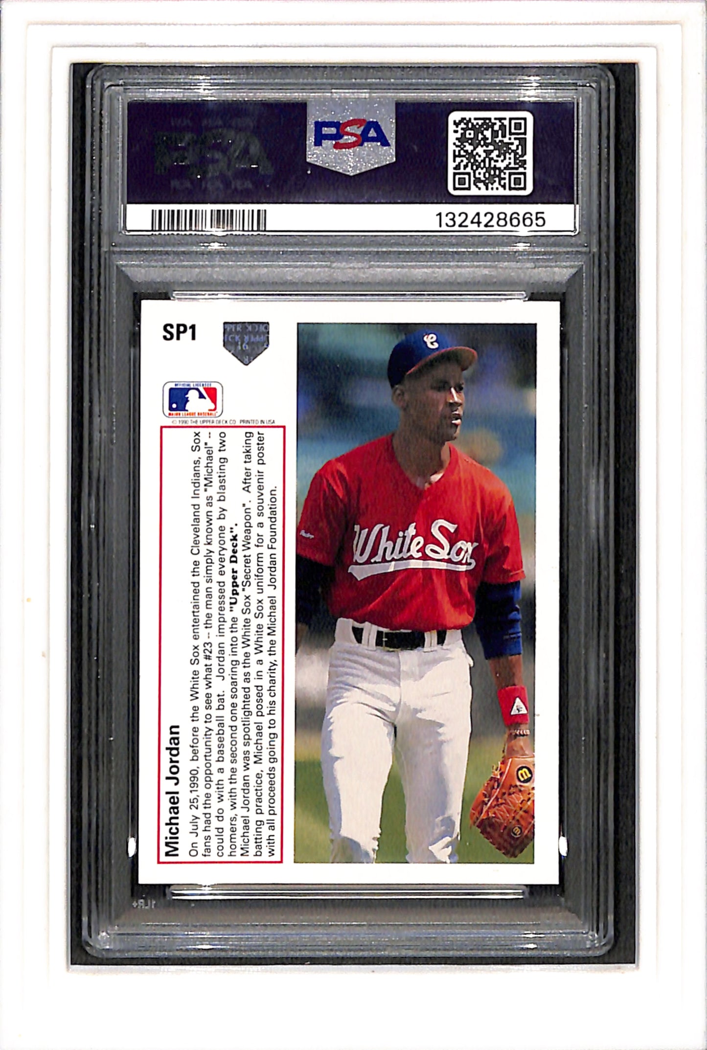 1991 Upper Deck #SP1 Michael Jordan PSA 8 SN 132428665