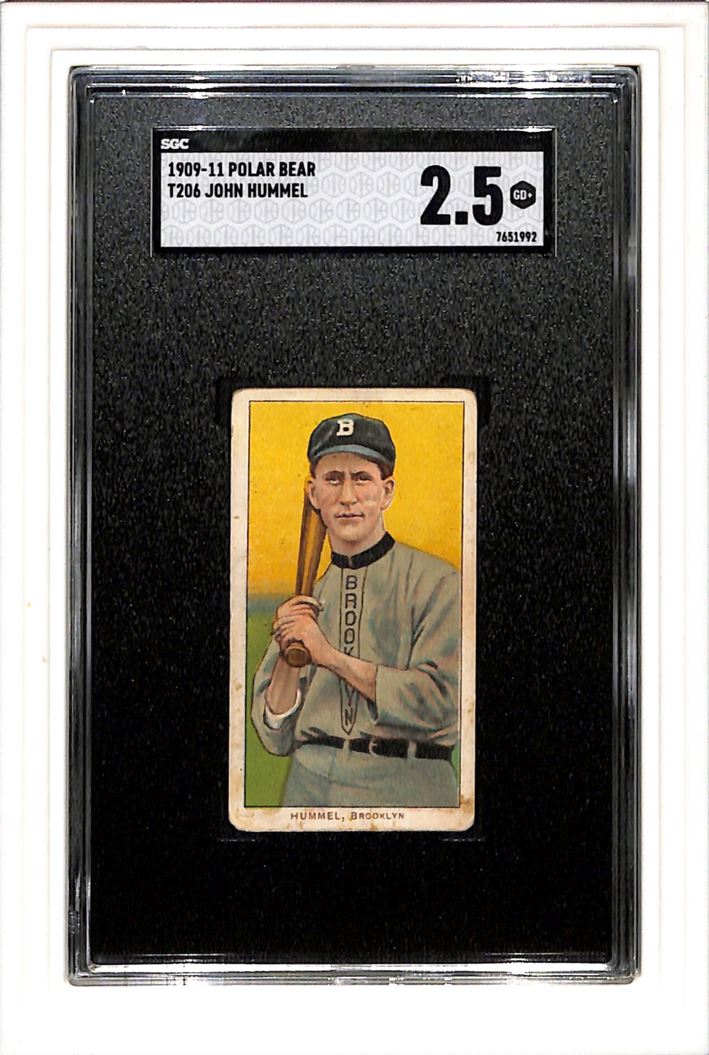 1909-11 Polar Bear T206 John Hummel SGC 2.5 SN 7651992