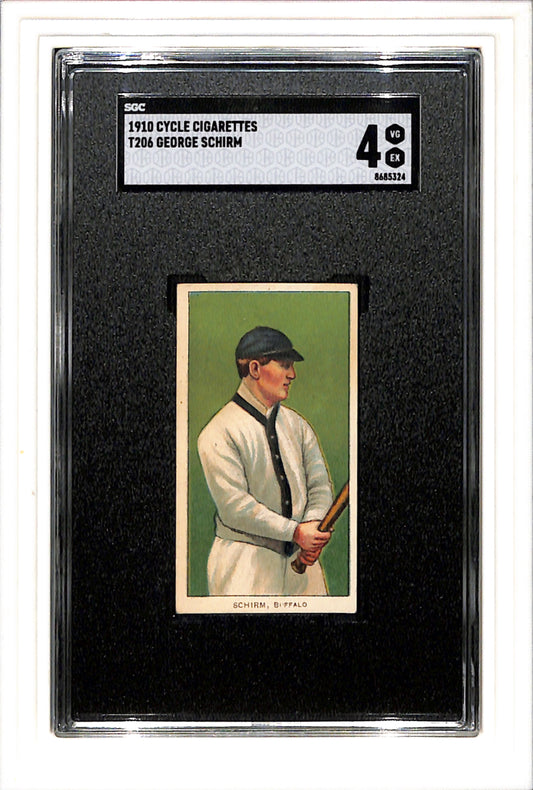 1910 Cycle T206 George Schirm SGC 4 SN 8685324