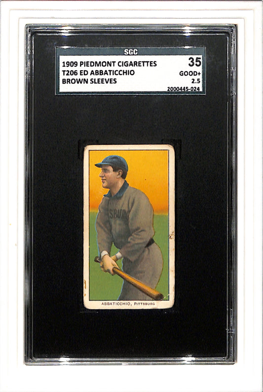 1909-11 T206 Piedmont 150 Ed Abbaticchio SGC 2.5 SN