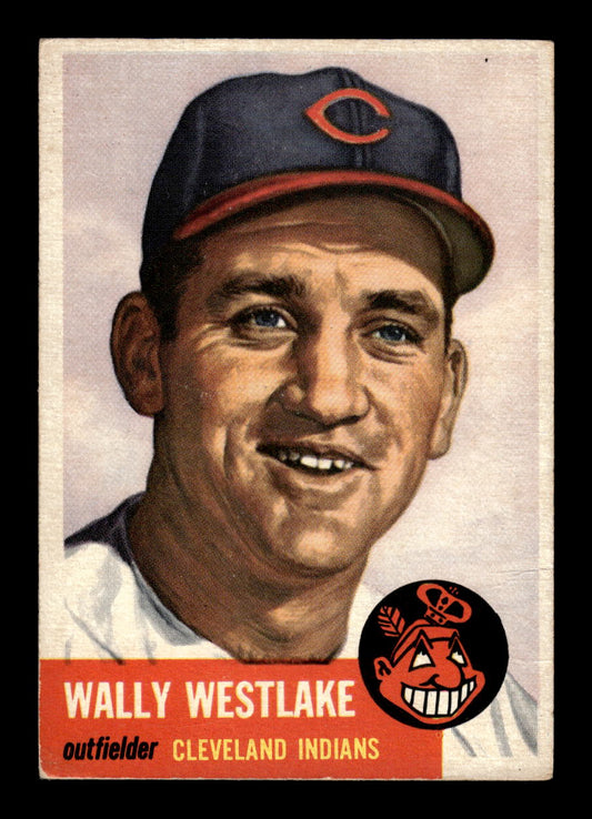 1953 Topps #192 Wally Westlake Cleveland Indians VGEX HOF10011240