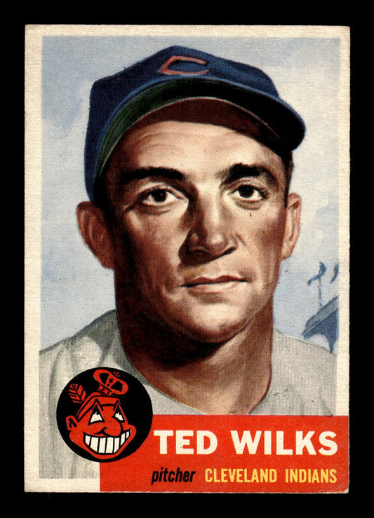 1953 Topps #101b Ted Wilks Cleveland Indians VGEX HOF10011241