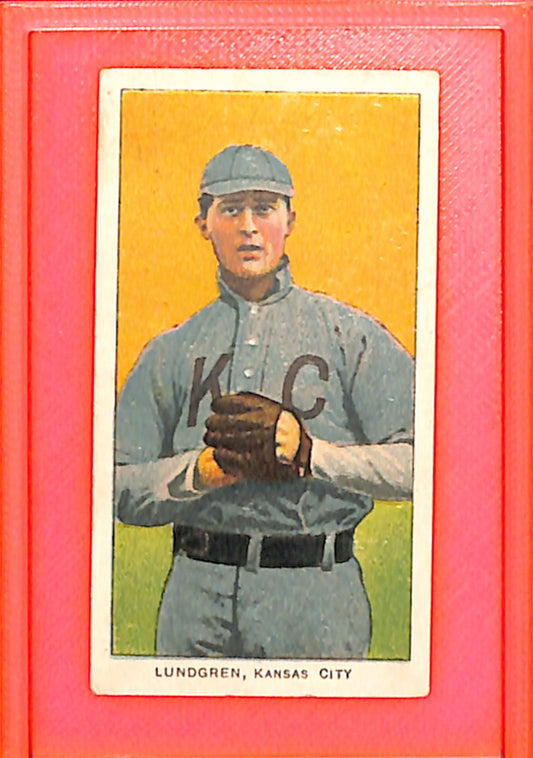 1909-11 T206 Carl Lundgren Kansas City Blues SHARP VGEX HOF10011246