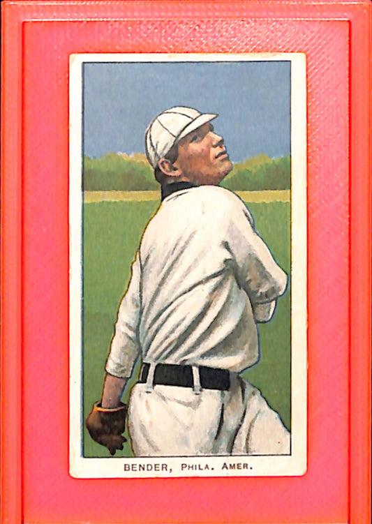 1909-11 T206 Chief Bender Pitching Trees G/VG HOF10011255