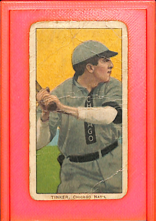 1909-11 T206 Joe Tinker Chicago Cubs Polar Bear Poor HOF10011256
