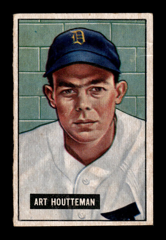 1951 Bowman #45 Art Houtteman Detroit Tigers G/VG HOF10011261