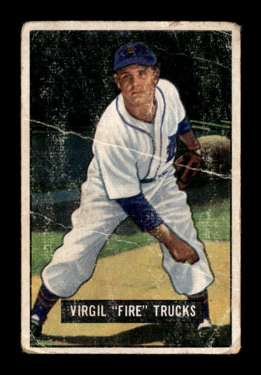 1951 Bowman #104 Virgil Trucks Detroit Tigers G/VG HOF10011267