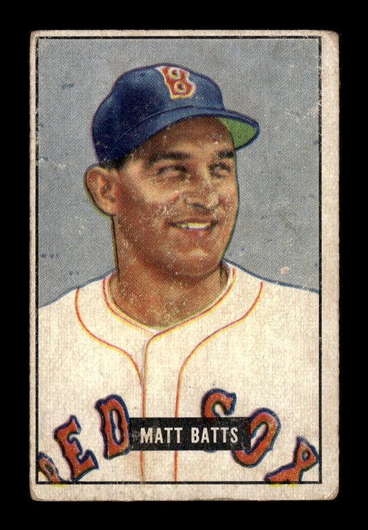 1951 Bowman #129 Matt Batts Boston Red Sox G/VG HOF10011274