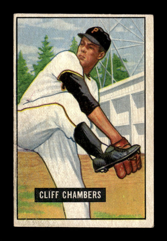 1951 Bowman #131 Cliff Chambers Pittsburgh Pirates G/VG HOF10011275