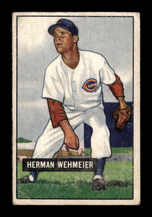 1951 Bowman #144 Herman Wehmeier Cincinnati Reds G/VG HOF10011281