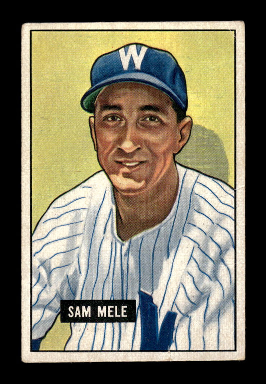 1951 Bowman #168 Sam Mele Washington Senators G/VG HOF10011291
