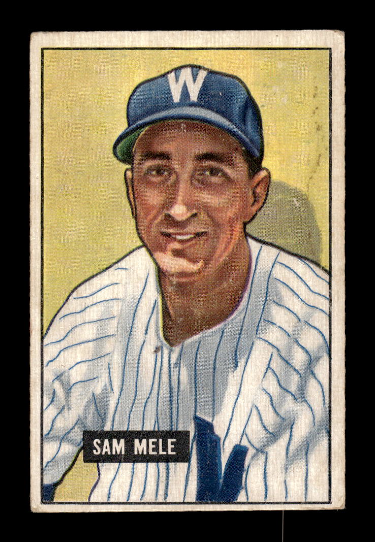 1951 Bowman #168 Sam Mele Washington Senators G/VG HOF10011292