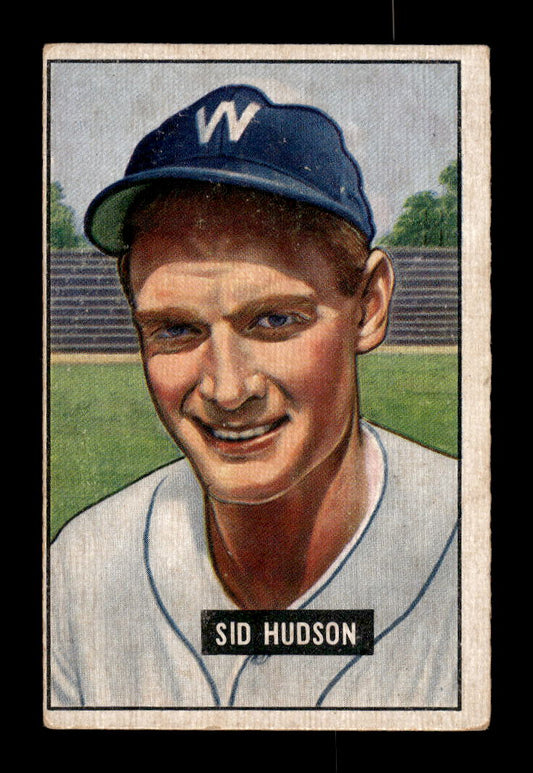 1951 Bowman #169 Sid Hudson Washington Senators G/VG HOF10011293