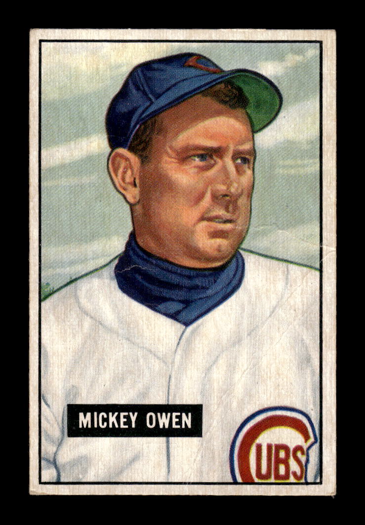 1951 Bowman #174 Mickey Owen Chicago Cubs G/VG HOF10011295