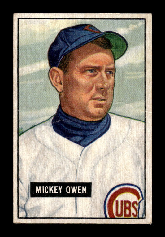 1951 Bowman #174 Mickey Owen Chicago Cubs G/VG HOF10011295