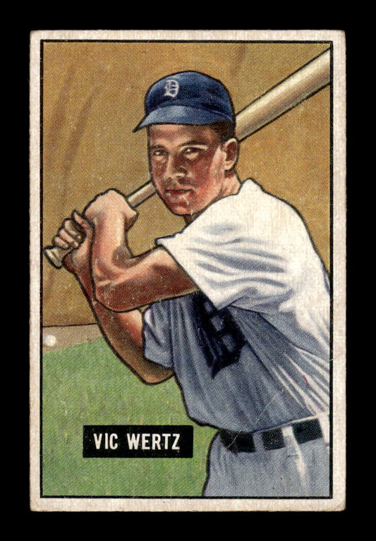 1951 Bowman #176 Vic Wertz Detroit Tigers G/VG HOF10011297