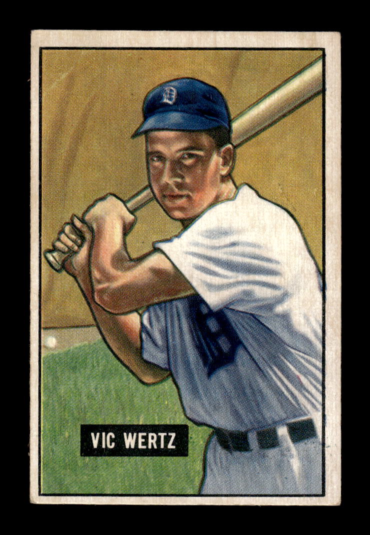 1951 Bowman #176 Vic Wertz Detroit Tigers G/VG HOF10011298
