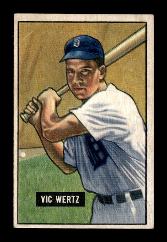 1951 Bowman #176 Vic Wertz Detroit Tigers G/VG HOF10011298