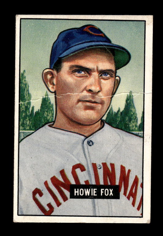 1951 Bowman #180 Howie Fox Cincinnati Reds G/VG HOF10011300