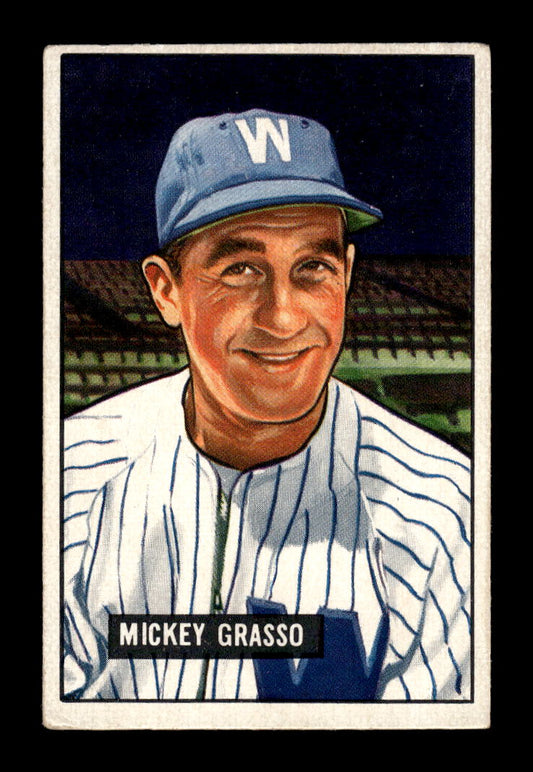 1951 Bowman #205 Mickey Grasso Washington Senators G/VG HOF10011306