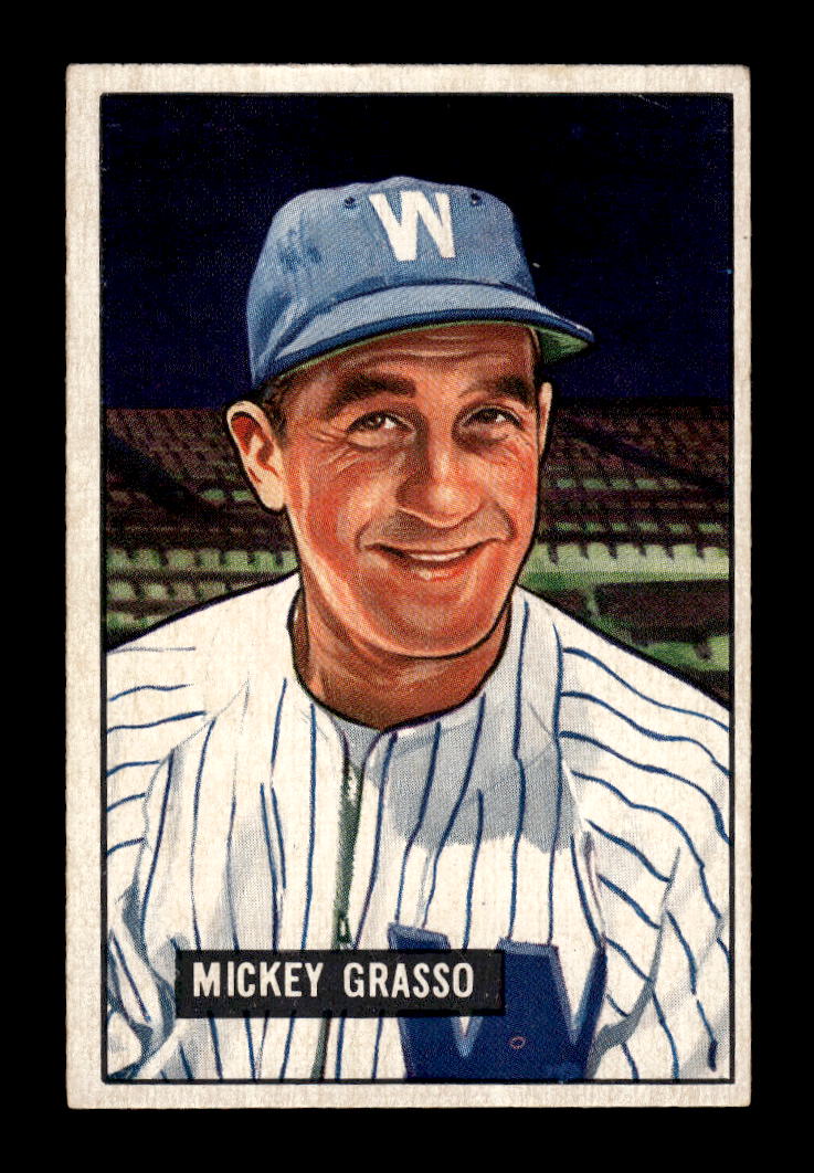 1951 Bowman #205 Mickey Grasso Washington Senators G/VG HOF10011307
