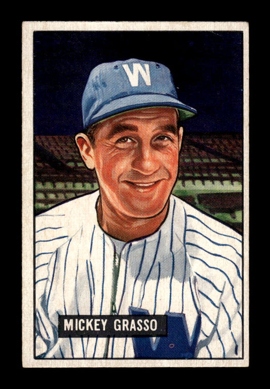 1951 Bowman #205 Mickey Grasso Washington Senators G/VG HOF10011307