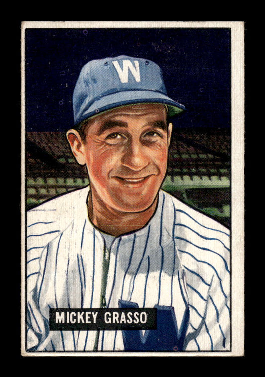 1951 Bowman #205 Mickey Grasso Washington Senators G/VG HOF10011308