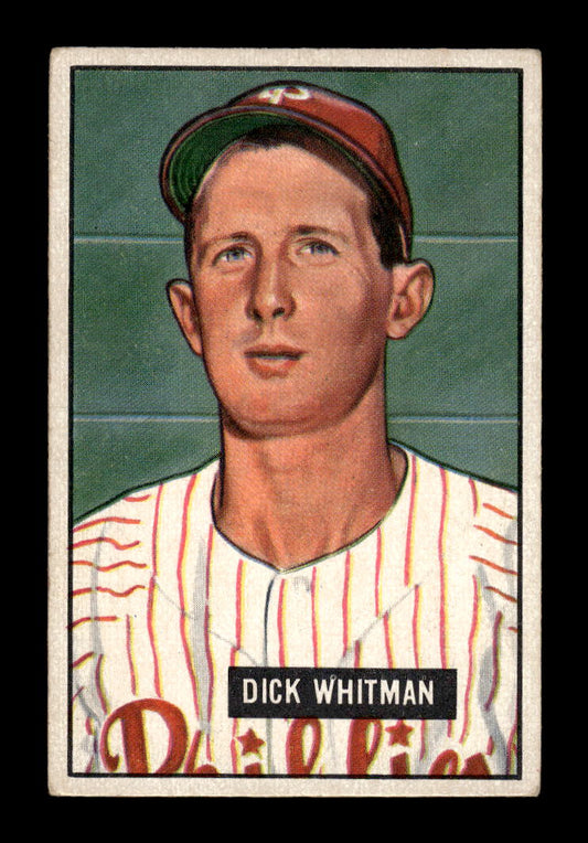 1951 Bowman #221 Dick Whitman Philadelphia Phillies G/VG HOF10011315