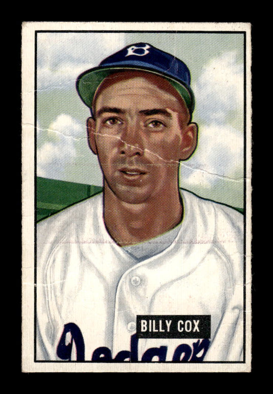 1951 Bowman #224 Billy Cox Brooklyn Dodgers G/VG HOF10011316