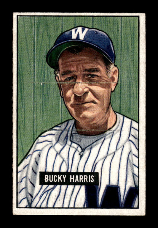 1951 Bowman #275 Bucky Harris Washington Senators G/VG HOF10011321