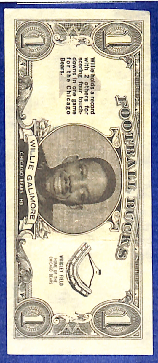 1962 Topps #34 Willie Galimore Chicago Bears VGEX HOF10011332