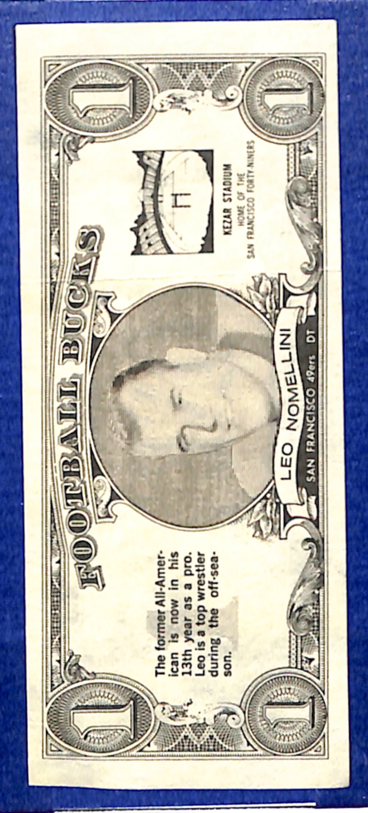 1962 Topps #18 Leo Nomellini San Francisco 49ers VGEX HOF10011333