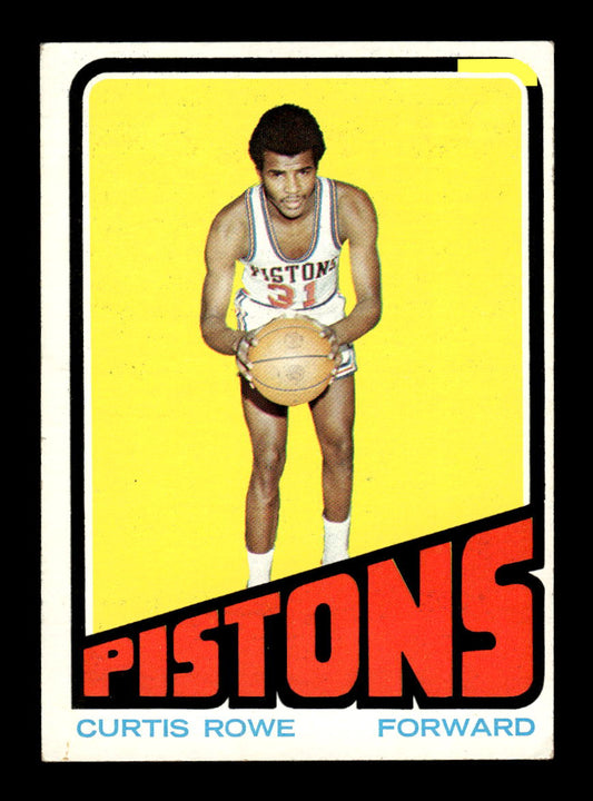 1972-73 Topps #24 Curtis Rowe Detroit Pistons Poor HOF10011343