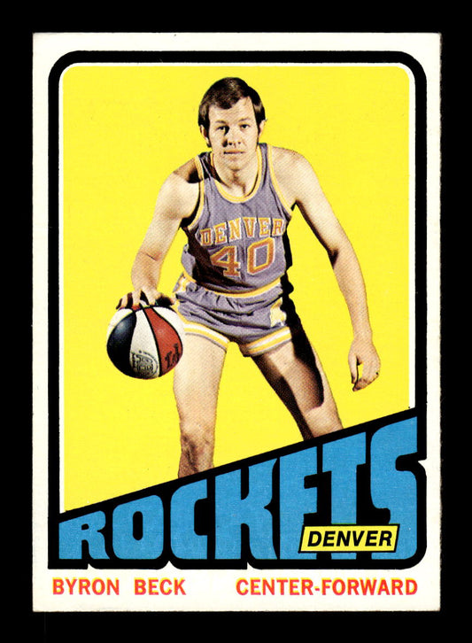 1972-73 Topps #187 Byron Beck Denver Rockets Poor HOF10011358
