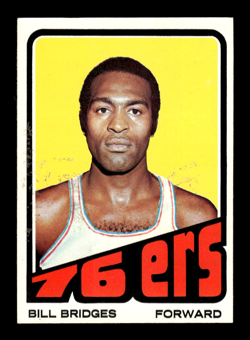 1972-73 Topps #17 Bill Bridges Philadelphia 76ers EXMT HOF10011379